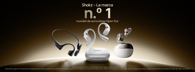 La marca líder mundial en auriculares open-ear | Shokz encabeza la revolución del sonido abierto