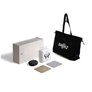 Negro Auriculares y Caja de Regalo