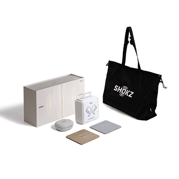 Gris Auriculares y Caja de Regalo