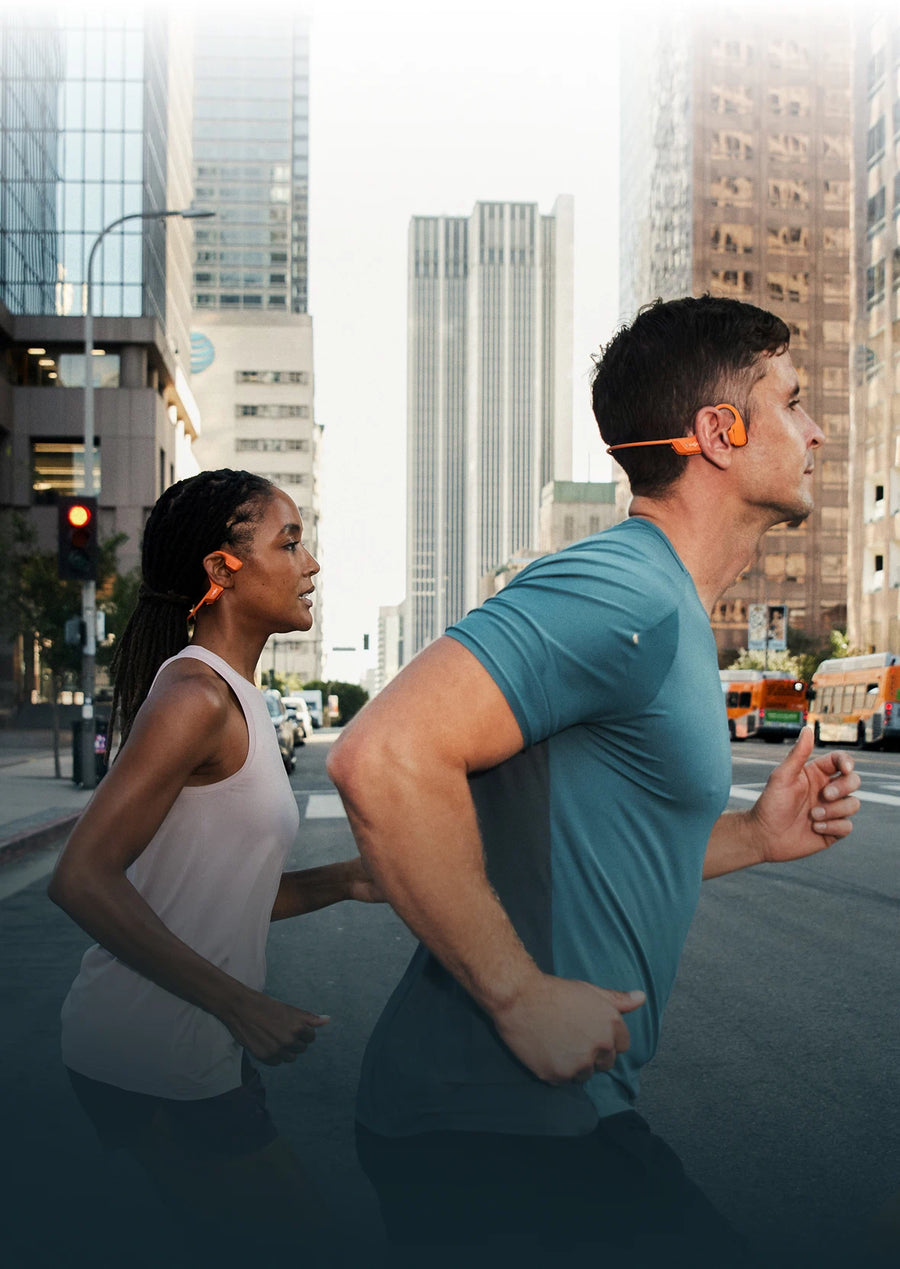 Auriculares open-ear para correr al aire libre